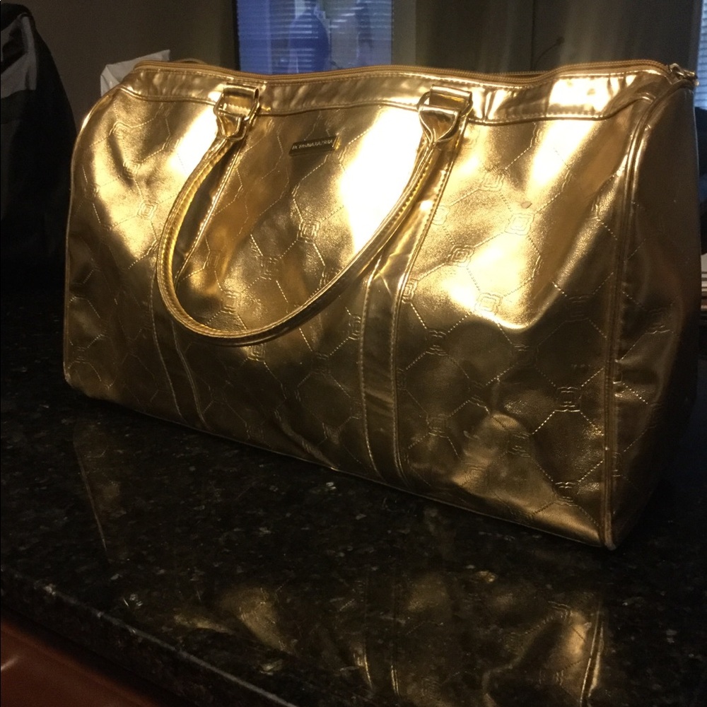 Gold BCBG travel bag
